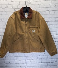 Carhartt Detroit Blanket Lined Jacket J001 BRN Made in USA Men’s XL