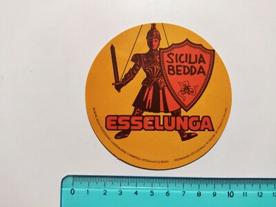 ESSELUNGA SICILIA BEDDA STICKER STICKER STICKER 80s ORIGINAL