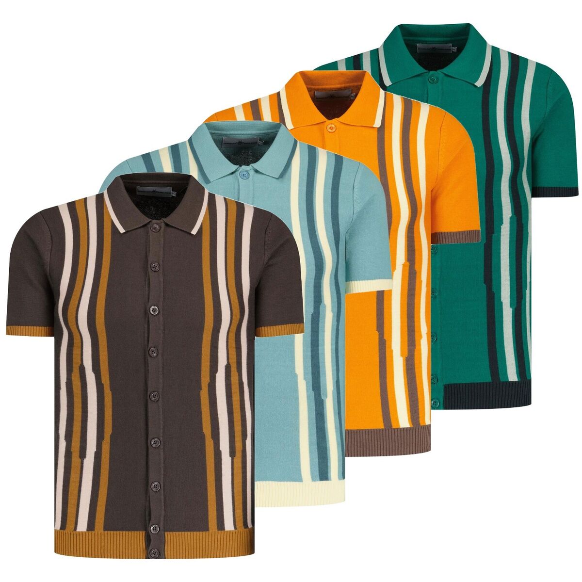 NEW MADCAP MENS 50s 60s 70s MOD BUTTON KNIT POLO SHIRT NEW MADCAP MENS 50s 60s 70s MOD BUTTON KNIT POLO SHIRT