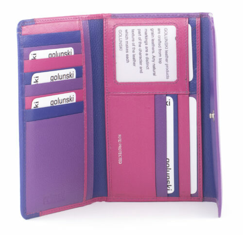 Golunski leather Trifold purse Style 882 Vintage 51 Range Colour Various RFID - Picture 1 of 24