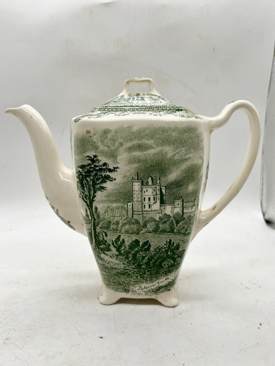 VINTAGE JOHNSON BROS OLD BRITAIN CASTLES KIDWELLY BOLSOVER TEAPOT