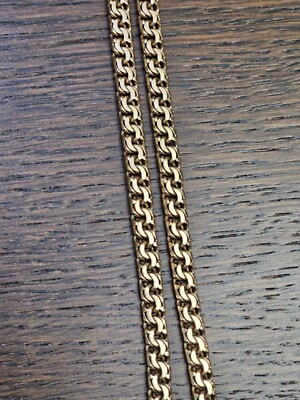 vintage handmade 14k gold Garibaldi/dauble link style, 50 grams; Length 21''5/8