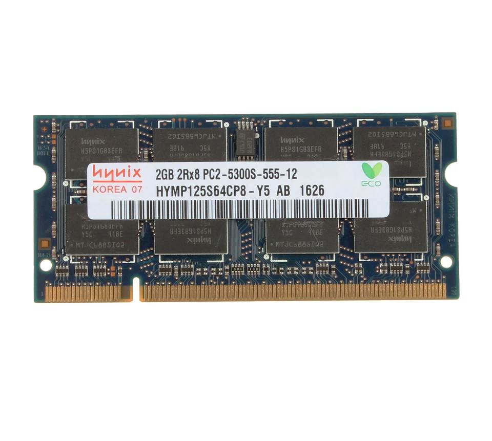4GB 4 GB Hynix 2X 2GB PC2-5300 2Rx8 DDR2 667Mhz 200Pin Memory RAM Laptop SO-DIMM - Image 3 of 4