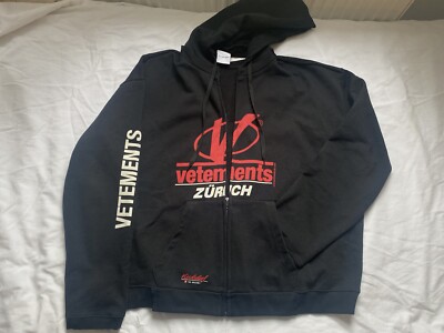 Vetements Zurich Zip Up Hoodie SS18