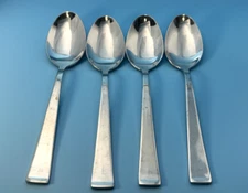 Wallace JULIENNE Glossy Stainless Flatware -Set of 4 Place Spoon 7 1/4"