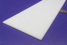 Hdpe White Bar .125" (1/8") Thick x 3.75" Wide x 36" Long, 4 Pcs, 12 Ft