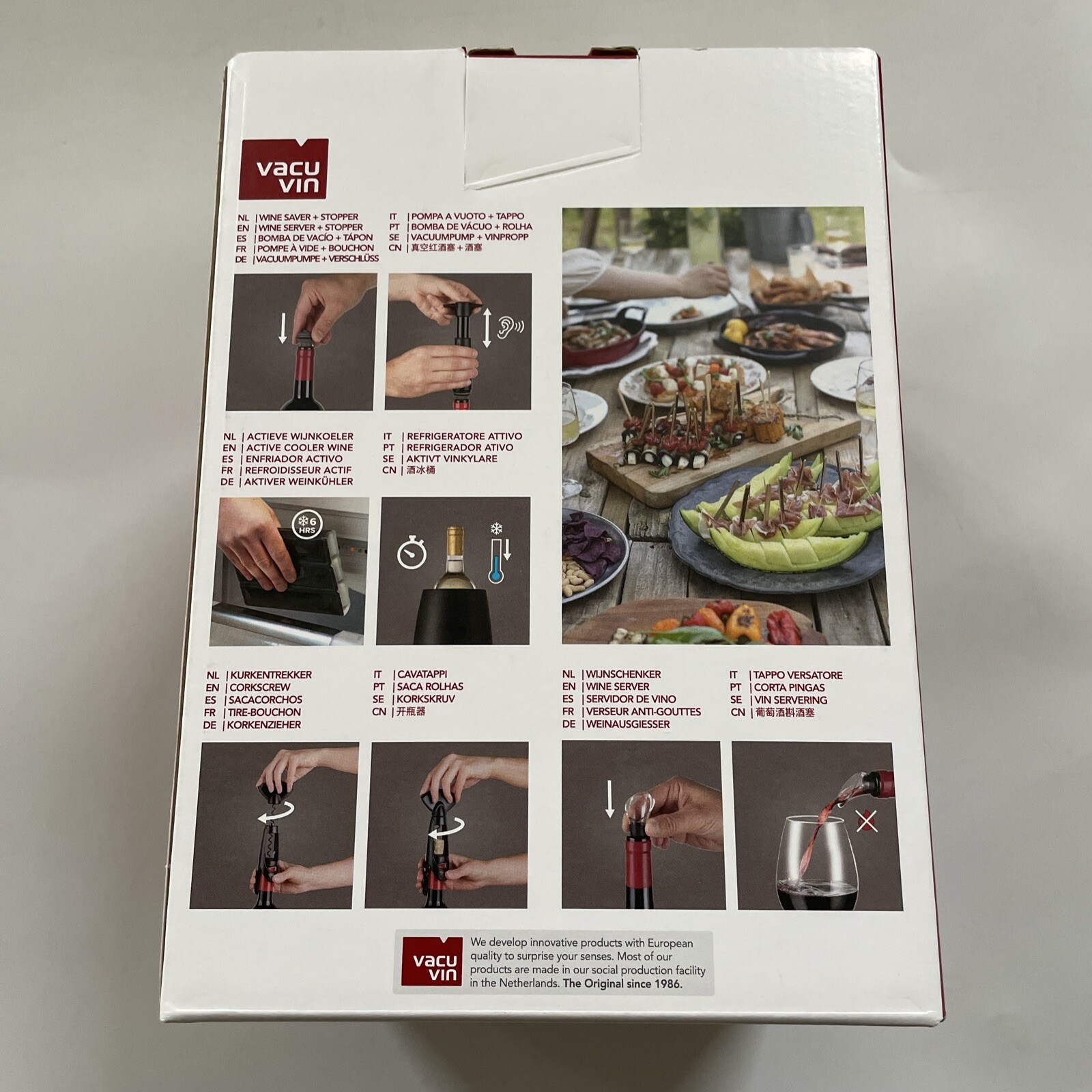 VacuVin Elegant Wine Set Barware Wine Opener Tools