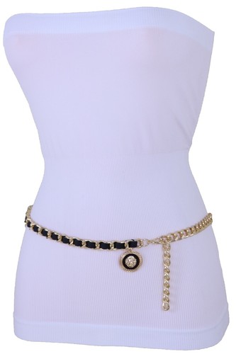 H&M Balmain belt, size 95 EURO BALMAIN H&M WAIST BLACK LEATHER BELT GOLD HARDWARE DETAILS  main image 3