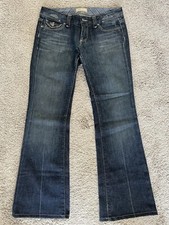 EUC PAIGE PREMIUM DENIM PPD PICO BOOTCUT JEANS FLAP POCKET MADE IN USA 27 X 29