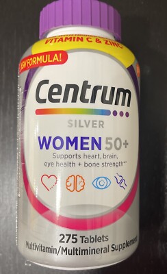 Centrum Silver Women 50+ Multivitamin - 275 Tablets (2 Packs)