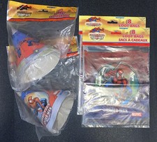 Vintage 2002 Ultimate Spider-man Birthday Hats Loot Bags Party Favors Unique Lot