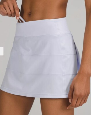 ウォーキング・ランニングウェア lululemon Pace Rival Skirt 6 Tall LULULEMON NWT PACE RIVAL SKIRT SZ 6 TALL PASTEL BLUE TENNIS RUN