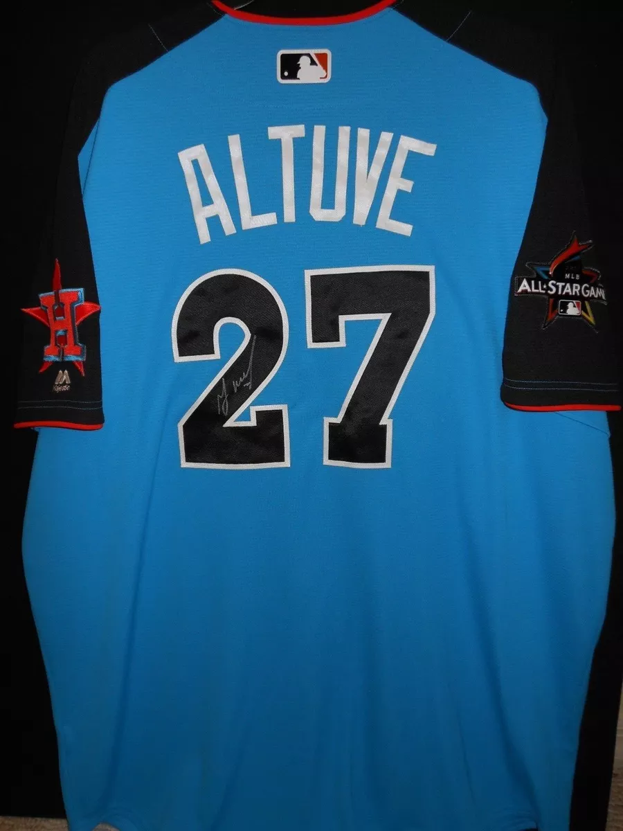 JOSE ALTUVE SIGNED 2017 ALL STAR JERSEY AUTHENTIC MAJESTIC -HOUSTON  ASTROS-RARE!