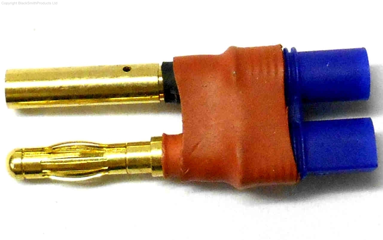 C0037A RC Connector Female EC3 to 4mm 4.0mm Banana Plug Adapter Compatible