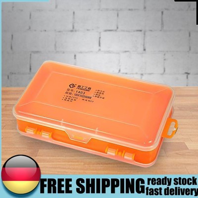 Plastic Storage Tool Case Double-Side Tool Box Transparent Multifunctional