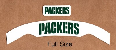 NOS FS Green Bay Packers Schutt F7 Helmet Bumper Decals - 20 mil-3M 2