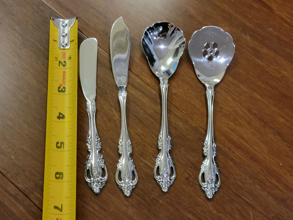 4pc Oneida Community Stainless Flatware BRAHMS Pattern Sugar Spoon Butter Knife - Image 2 of 3
