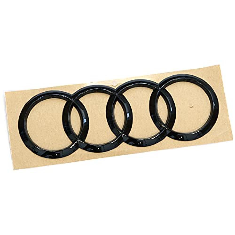 Audi 4J3071802 - Anelli Black Edition, logo Blackline, colore: Nero - NUOVO
