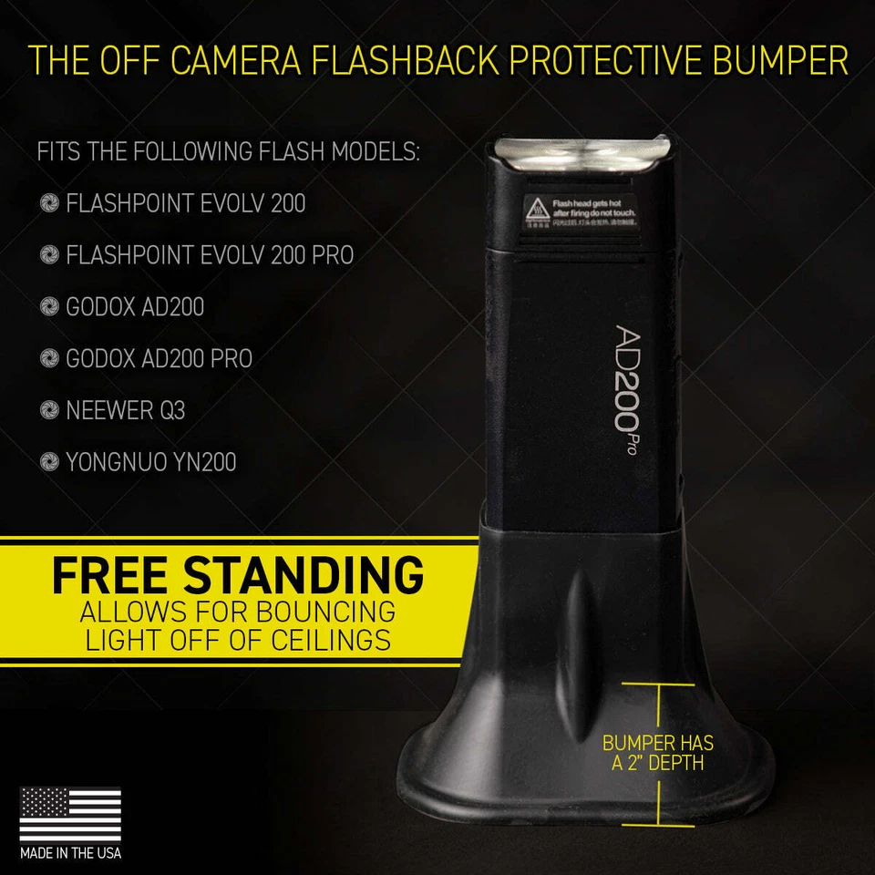 Bumper for Godox AD200 (pro) Flashpoint eVOLV 200 (pro), Neweer Q3 YN200, fender - Image 4 of 4