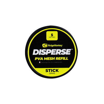 RidgeMonkey Disperse PVA Mesh Refil Spool 5m Stick 20mm Fishing Angler