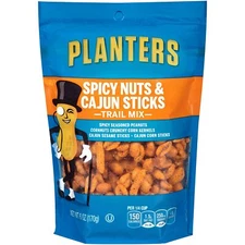 Planters Spicy Nuts & Cajun Stick Trail Mix 6 oz Pouch [3-Pouches]