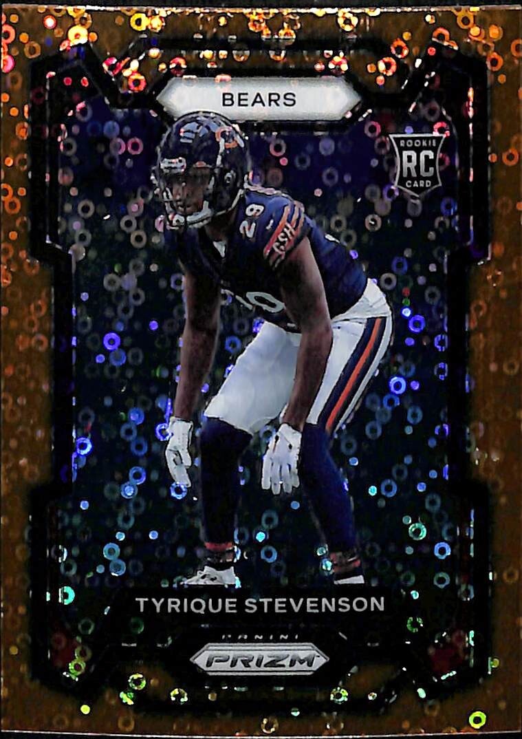 Tyrique Stevenson Orange Disco RC 2023 Panini Prizm Rookie Chicago Bears #316