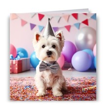 Westie Birthday Card - Dog