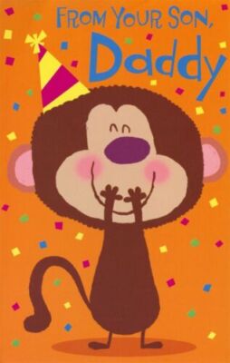 American Greetings Pop-Up Greeting Card: Daddy...Monkey See Monkey Do