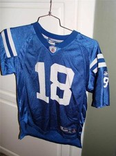Peyton Manning 18 Indianapolis Colts NFL Reebok Jersey Size L 14-16 NICE