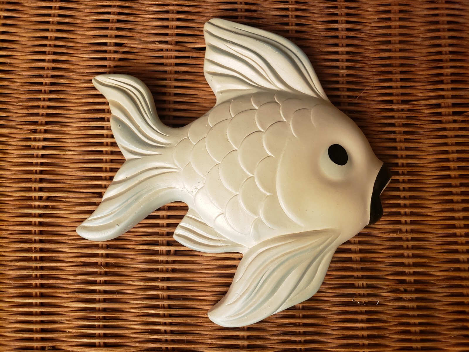 Vintage 1960 MILLER STUDIO 5 piece Chalkware Fish Family Bathroom Wall Decor eBay