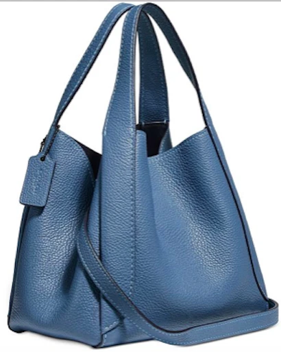 Coach Hadley Polished Pebble Leather Hobo 21 Stone Blue/Gold 78800 Org Pkg