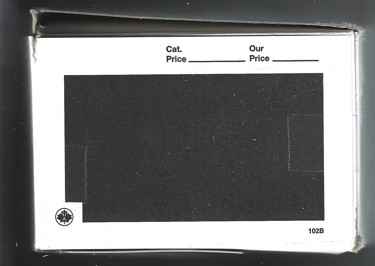 Box of 1000 HECO or Uni-Safe 102B Cards Black 4-1/4 x 2-3/4 FREE U.S. SHIPPING