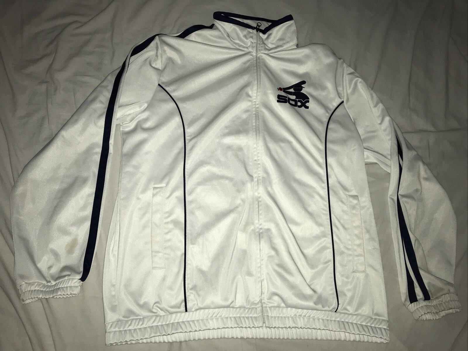 Men's G-III Sports by Carl Banks Black Chicago White Sox Title Holder Full-Snap Varsity Jacket Size: Small