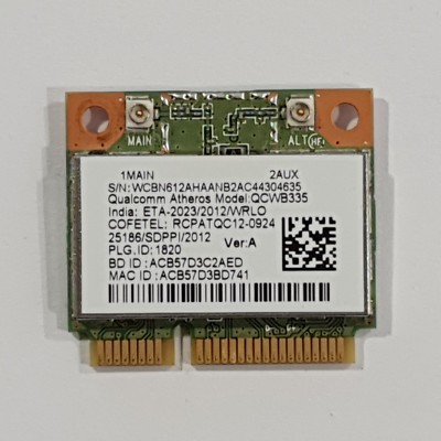 Acer Aspire E5-511G WLAN Karte Wifi Qualcomm Atheros QCWB335 WLAN Karte Wifi
