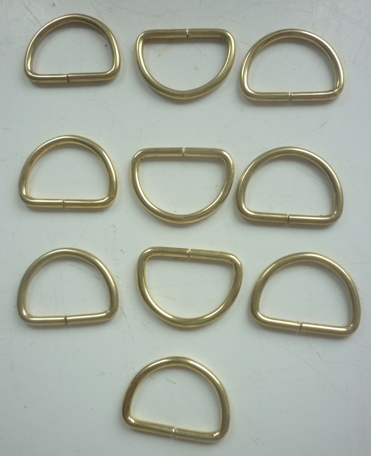 GOLD METAL SPLIT DRINGS Internal Width 22mms For Bags / Belts