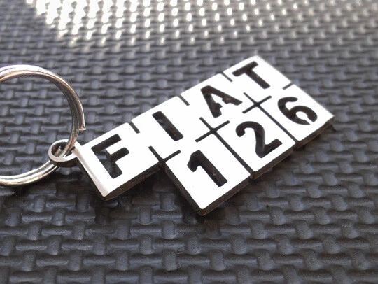 Portachiavi FIAT 126 P ABARTH STEYR 600 650 500 BROWN GIANNINI BIS Stemma Logo