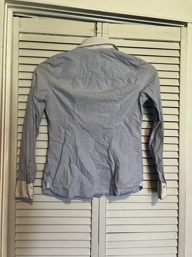 AMERICAN EAGLE Women’s Size 6 Shirt Blouse Top Button Down FAVORITE Contrasting - Picture 5 of 9