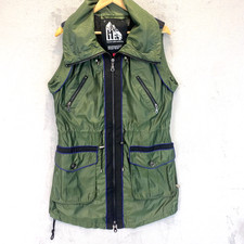 G.e.t. Zip Performance Vest Womens Small Pockets Green Gorpcore Windbreaker Get