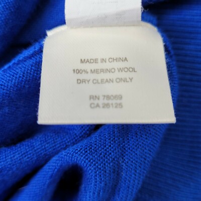 VINTAGE Callaway Collection 1/4 Button 100% Merino Wool Sweater