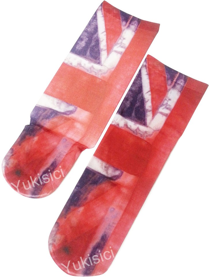 Vivienne Westwood JP Rare Crew Socks Union Jack Ltd Size 2325cm US5.5