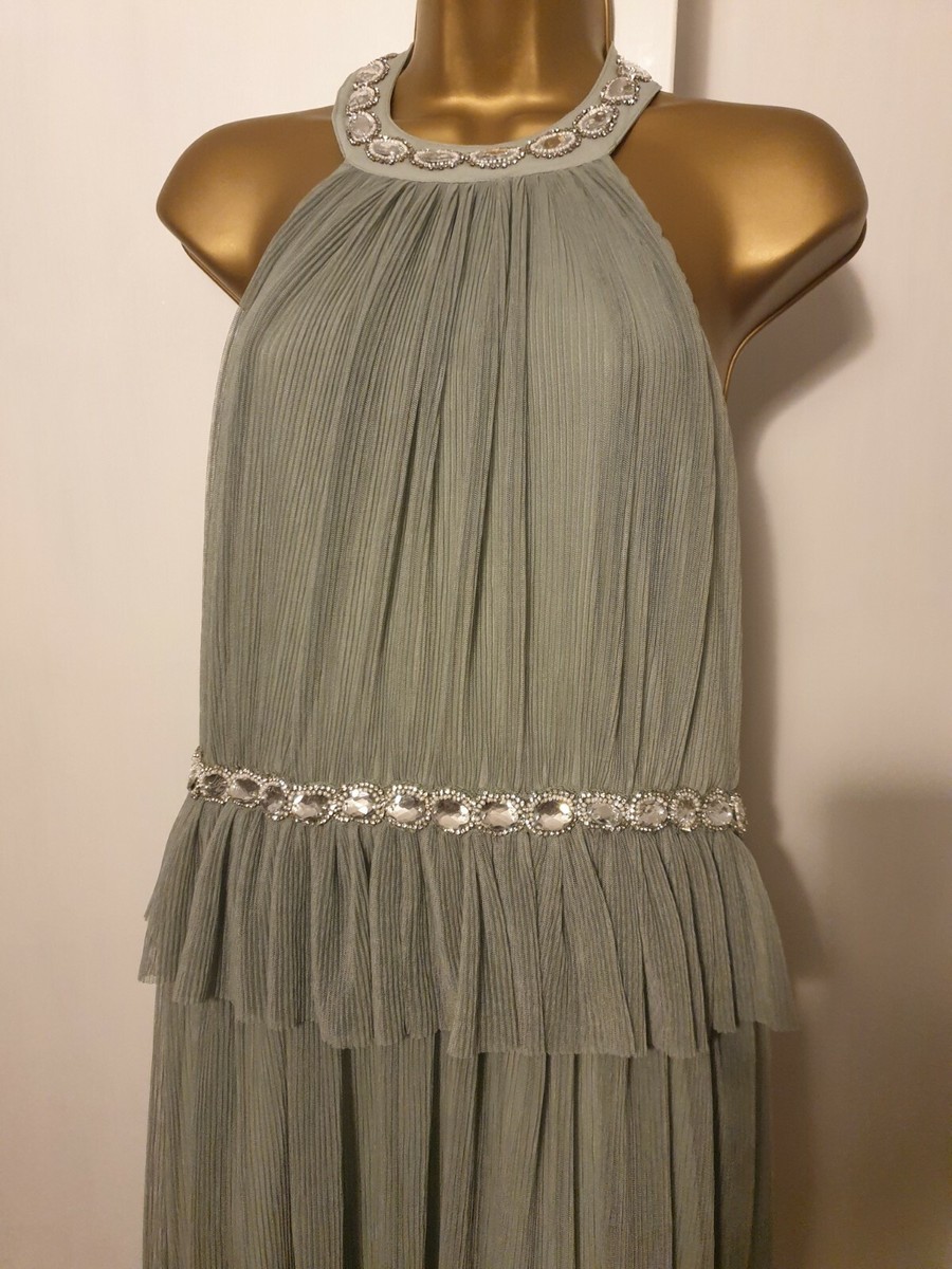Asos Design High Neck Green Mint Embellished Sequin Midi Tulle Dress Size UK 12 | eBay UK Asos Design High Neck Green Mint Embellished Sequin Midi Tulle Dress Size UK 12 | eBay UK
