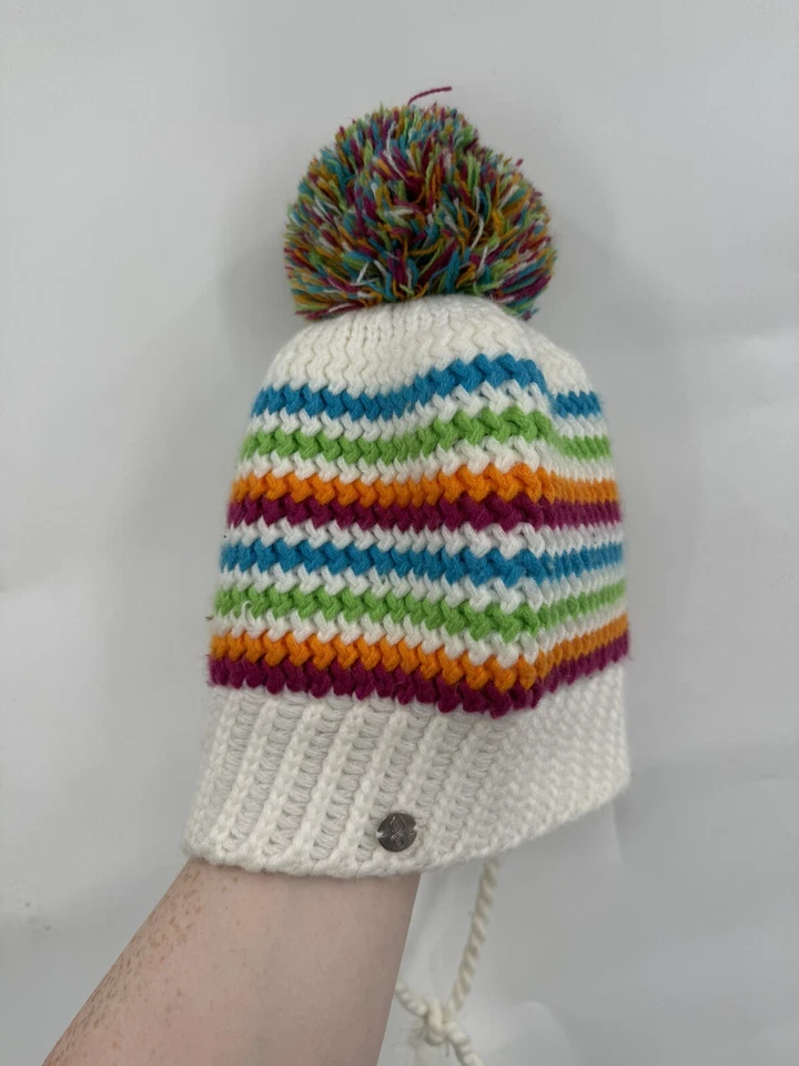Gorro Spyder Bittersweet Arco Iris Pom Pom Unisex Talla Única Tejido Gorpcore Retro Foto 2 de 4