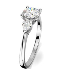 0.70 Ct Simulated Diamond Wedding Engagement Ring 14K Solid White Gold Size 8