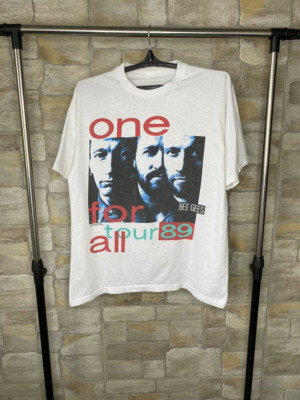 Bee Gees One For All Tour White Unisex T-Shirt Full Size S To 5XL