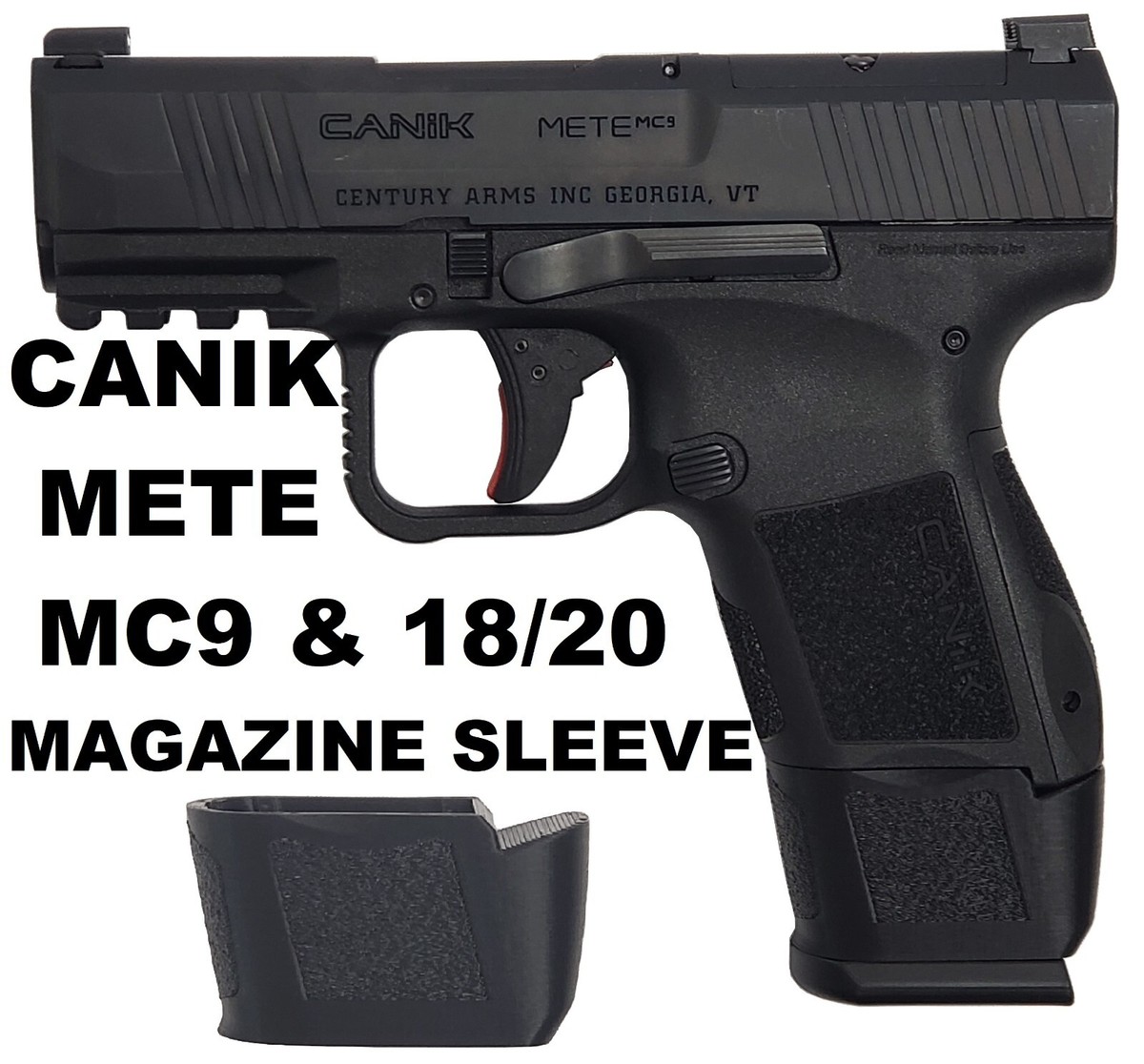 Magazine Sleeve / Spacer / Adapter for CANIK METE MC9 & 18/20