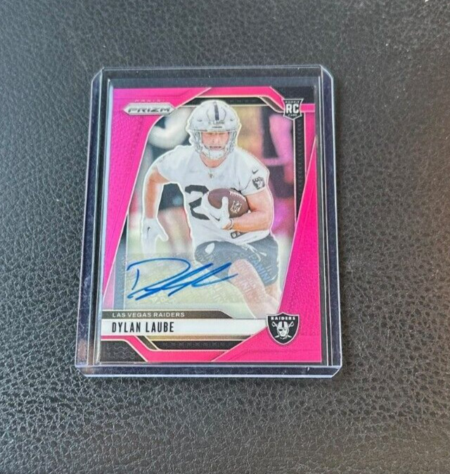Dylan Laube Panini Prizm #330 Autograph Pink
