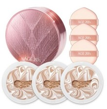 Age 20's Essence Cover Pact Twinkle Limited Edition 1 Case 3 Refills White Latte
