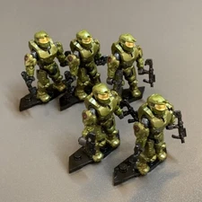 Lot 5 SPARTAN DOUGLAS-042 MEGA Construx Bloks Halo Red TEAM WARTHOG Figure HHC38