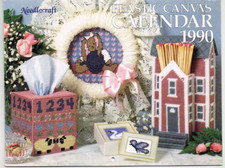 Plastic Canvas Calendar Pattern Book 1990 Vintage Needlecraft Shop