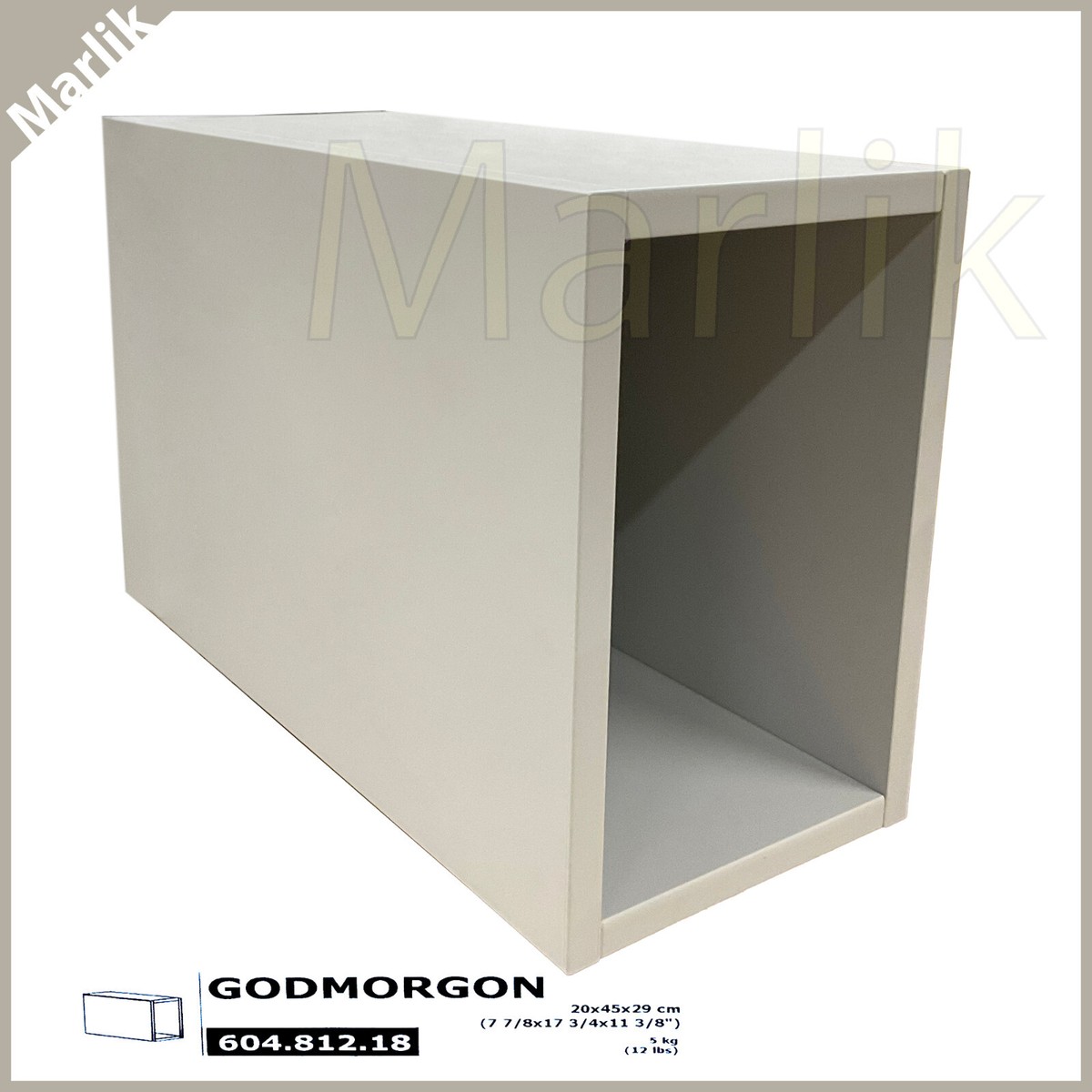 IKEA Godmorgon Open Cabinet, 7⅞×17¾×11⅜